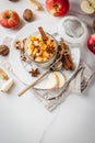 Apple pie overnight oatmeal