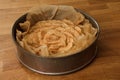 Apple pie ready for the oven Royalty Free Stock Photo