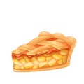 Apple pie slice