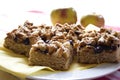 Apple pie with streusel