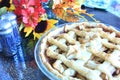 Apple Pie on a table for Thanksgiving Royalty Free Stock Photo