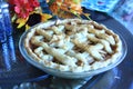 Apple Pie on a table for Thanksgiving Royalty Free Stock Photo