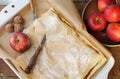Apple Pie Top View Country Home Royalty Free Stock Photo
