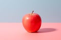 Apple pink lady on a solid background, Generative AI