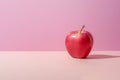 Apple pink lady on a solid background, Generative AI