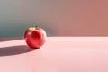 Apple pink lady on a solid background, Generative AI