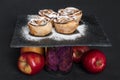 Apple puff rolls Royalty Free Stock Photo