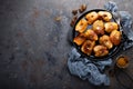 Apple quince baked with honey and cinnamon. Healthy vegetarian dessert Royalty Free Stock Photo