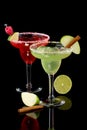 Apple and Raspberry margaritas - Most popular coc Royalty Free Stock Photo