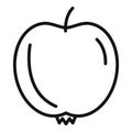 Apple research icon outline vector. Scientist lab