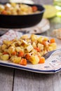 Apple and root vegetable hash Royalty Free Stock Photo