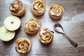 Apple roses dessert