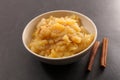 apple sauce and cinnamon Royalty Free Stock Photo