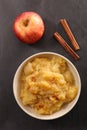 Apple sauce with cinnamon Royalty Free Stock Photo