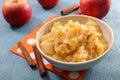 Apple sauce, compote with cinnamon Royalty Free Stock Photo