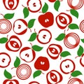 of an apple seamless background