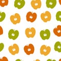 Apple seamless pattern Royalty Free Stock Photo