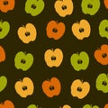 Apple seamless pattern Royalty Free Stock Photo