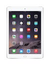 Apple Silver iPad Air 2 with iOS 8, designed by Apple Inc.