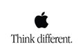 Apple slogan think different vector icon color editorial