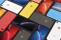 Apple iPhone XR all colours, mosaic arrangement, original wallpaper