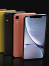 Apple iPhone XR colours, vertical position, aligned