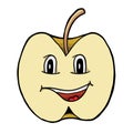 Apple with smile