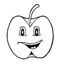 Apple with smile