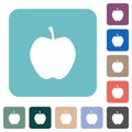 Apple solid rounded square flat icons