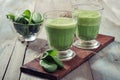 Apple and spinach smoothie Royalty Free Stock Photo