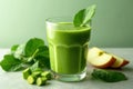 Apple Spinach Smoothie Mix Royalty Free Stock Photo