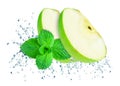 Apple splash water Royalty Free Stock Photo