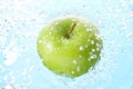 Apple Splash Water Spray Royalty Free Stock Photo