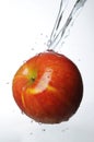 Apple Splashing in Water