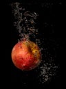 Apple splashing