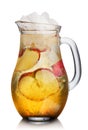 Apple spritzer (apfelschorle) pitcher Royalty Free Stock Photo