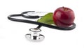Apple and stetoskop Royalty Free Stock Photo