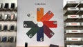 An Apple store display of colorful iPhone cases
