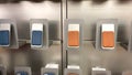 An Apple store display of colorful iPhone Magsafe Wallets