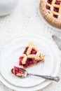 Apple, Strawberry and Blackberry Lattice Pie Royalty Free Stock Photo