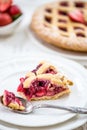 Apple, Strawberry and Blackberry Lattice Pie Royalty Free Stock Photo