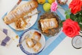 Apple Strudel or Apfelstrudel Royalty Free Stock Photo