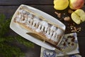 Strudel di mele con ingredienti Royalty Free Stock Photo