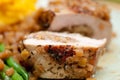 apple stuffed pork chop Royalty Free Stock Photo