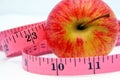 Apple and Tape Measure 2 Royalty Free Stock Photo