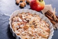 Apple tart with zimt Royalty Free Stock Photo