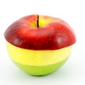 Apple three-coloured.