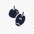 Apple transparent icon. Apple symbol design from Fruit and vegetables collection.