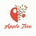 apple tree with apple fruit