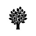 Apple tree icon isolated on white background Royalty Free Stock Photo